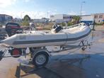 rubberboot, yachtline,380 zodiac inlc mercury 15 pk, Watersport en Boten, Ophalen of Verzenden, Zo goed als nieuw, Overige materialen