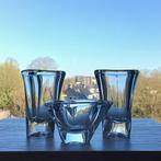 Vaas (2) Asbak (1) Kristalunie Maastricht Leerdam Vintage, Ophalen of Verzenden