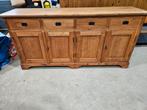 Teak Houten Dressoir met Laden & Deuren, Huis en Inrichting, Kasten | Buffetkasten, Ophalen, Gebruikt, 150 tot 200 cm, Teakhout