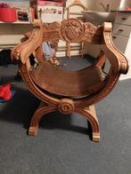 Antieke Ridderstoel / Dagobert Stoel, Antiek en Kunst, Ophalen