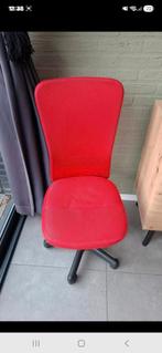 Gratis bureaustoel met wasbare hoes, Ophalen of Verzenden, Gebruikt, Rood, Bureaustoel
