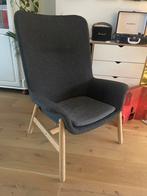 Ikea vedbo fauteuil stoel donker grijs, Ophalen, Zo goed als nieuw, Grijs, Eén