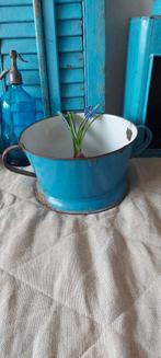 Oud Emaille Vergiet Brocante, Ophalen of Verzenden, Gebruikt