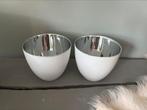 &Klevering waxinelichthouders wit/zilver, Huis en Inrichting, Woonaccessoires | Kandelaars en Kaarsen, Overige materialen, Wit