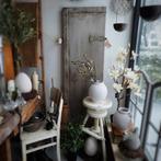 Oude Houten Deur/Luik Grijs Brocante 180x54,5cm, Ophalen