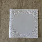 Dubbele embossing kaart, Ophalen of Verzenden, Zo goed als nieuw
