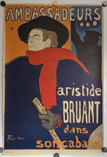 Toulouse Lautrec. Ambassadeurs. Offset litho. Stedelijk Adam beschikbaar voor biedingen