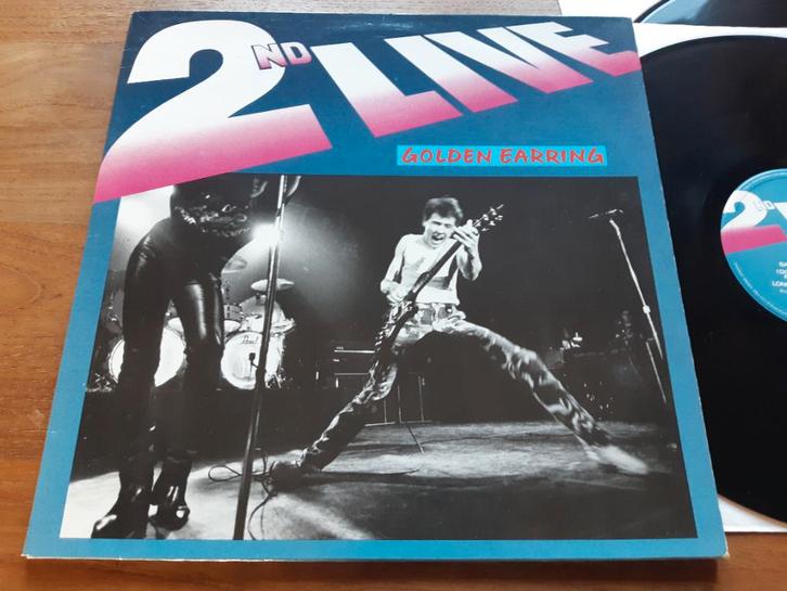 Dubbel lp Golden Earring 2nd Live, Cd's en Dvd's, Vinyl | Rock, Gebruikt, Poprock, 12 inch, Ophalen of Verzenden