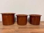 Retro bloempotten | set € 12,5,-, Ophalen of Verzenden, Huis en Inrichting