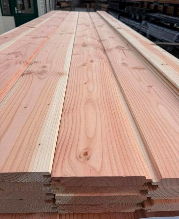 Douglas blokhutprofiel nieuw, Tuin en Terras, Tuinhuizen, Nieuw, Blokhut, Hout, 3 ramen of meer, Ophalen