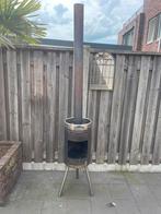 Rvs bierfust tuinkachel, Ophalen of Verzenden, Gebruikt