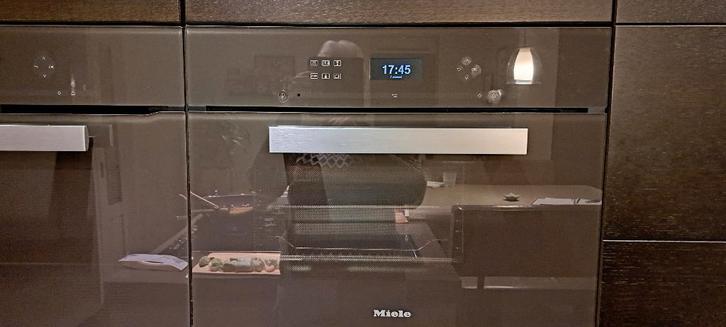 Miele Multisteam havannabruin, Witgoed en Apparatuur, Ovens, Zo goed als nieuw, Inbouw, Oven, 45 tot 60 cm, 45 tot 60 cm, Stoom