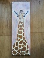 Schilderij Giraf (20 x 60 cm.), Ophalen, Minder dan 50 cm, Nieuw, Schilderij