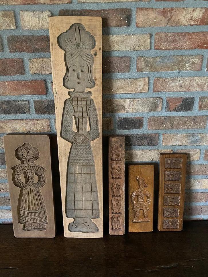 Brocante oude houten speculaas planken, Antiek en Kunst, Antiek | Keukenbenodigdheden, Ophalen of Verzenden