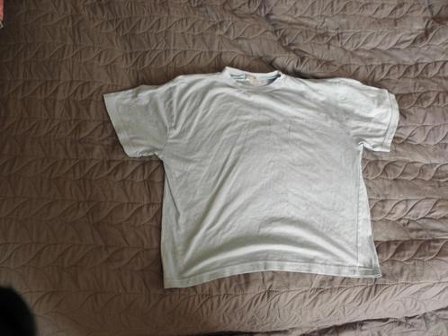 Goedkoop breed basic licht blauw katoenen shirt mt 176, Kinderen en Baby's, Kinderkleding | Maat 176, Zo goed als nieuw, Jongen