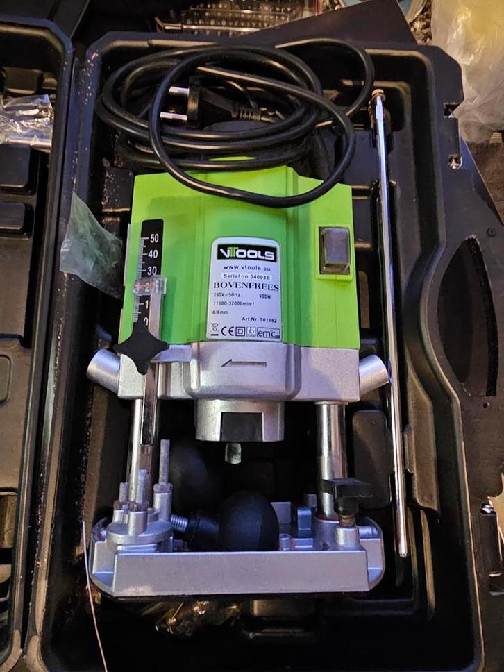 VTools Bovenfrees - Nieuw in Kist, Doe-het-zelf en Verbouw, Gereedschap | Freesmachines, Nieuw, Elektrisch, Bovenfrees, Ophalen of Verzenden