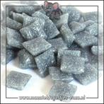 Glasmozaiek steentjes Basic Line | 1cm Mini Mid Grey, Hobby en Vrije tijd, Knutselen, Verzenden, Nieuw, Materiaal