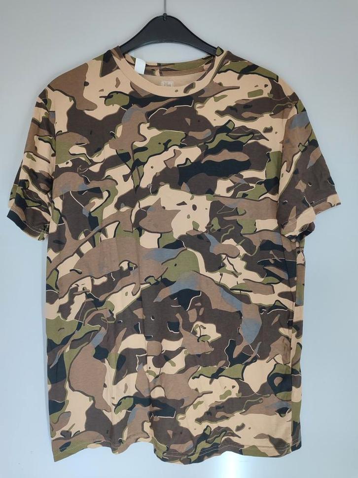 Camouflage leger t-shirt - XL - Verzenden of afhalen, Kleding | Heren, T-shirts, Nieuw, Maat 56/58 (XL), Groen, Ophalen