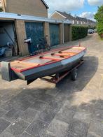 Vaarklaar Stalen bootje met trailer, Gebruikt, Ophalen