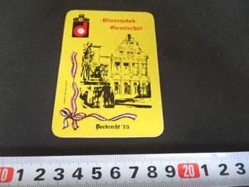 sticker dordrecht 1973 binnenstad gevelschat - trapgevel beschikbaar voor biedingen