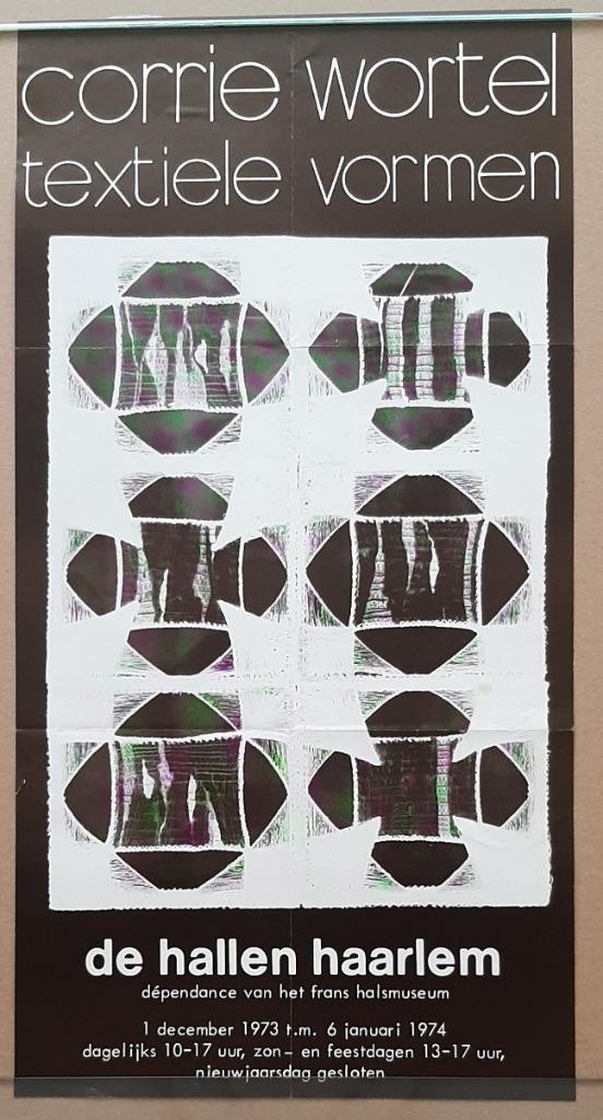 Corrie Wortel – 1973-74 – Haarlem, Verzamelen, Posters, Zo goed als nieuw, Ophalen of Verzenden