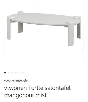 Salontafel Breedte: 100 cm Diepte: 60 cm Hoogte: 31 cm