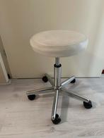 Kruk schoonheidssalon verstelbaar, Huis en Inrichting, Ophalen, Gebruikt, Wit, Bureaukruk