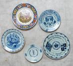 5 bordjes koningshuis OPHALEN, Ophalen, Servies