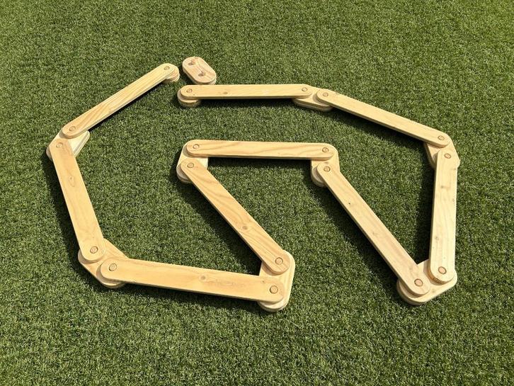 Houten koppelbare balansbalk, Kinderen en Baby's, Speelgoed | Houten speelgoed, Zo goed als nieuw, Overige typen, Ophalen