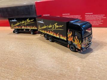 MAN TGA XXL gesloten aanhangwagen "Schmid Kachelöfen" beschikbaar voor biedingen