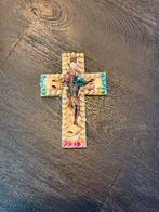 Antiek Kruisbeeld met Schelpen Decoratie - Religieus Object, Ophalen