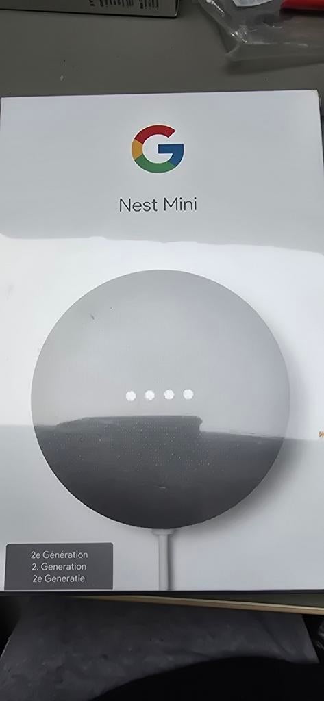Google Nest Mini 2e generatie nog nooit gebruikt verpakt, Ophalen of Verzenden