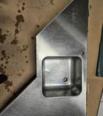 RVS Aanrechtblad met Spoelbak, Huis en Inrichting, Ophalen, Gebruikt