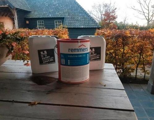 Te koop tuinbeits induline gw 310 van remmers gitzwart, Doe-het-zelf en Verbouw, Verf, Beits en Lak, Nieuw, Verf, Minder dan 5 liter