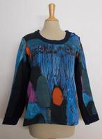 Mooie print trui/sweater van Aventures des Toiles! 42, Kleding | Dames, Maat 42/44 (L), Zo goed als nieuw, Lange mouw, Verzenden