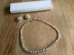 Vintage Kristallen Ketting & Oorbellen Set, Met kristal, Overige kleuren, Ophalen of Verzenden, Zo goed als nieuw
