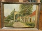 Schilderij Westzaan Watemolenpad 1901 (Zaandam) Hoeger, Antiek en Kunst, Ophalen