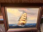 Olieschilderij zeilboot, Ophalen