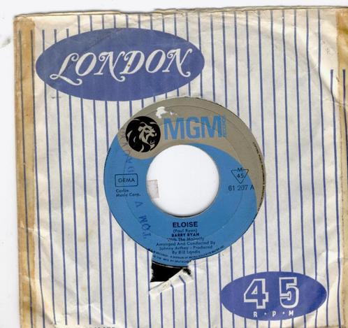 Barry ryan - eloise -, Cd's en Dvd's, Vinyl Singles, Gebruikt, Single, Pop, 7 inch, Ophalen of Verzenden