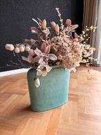 PTMD Vaas met Zijde Bloemen - 80cm, Huis en Inrichting, Woonaccessoires | Vazen, Overige kleuren, Aardewerk of Porselein, Ophalen of Verzenden