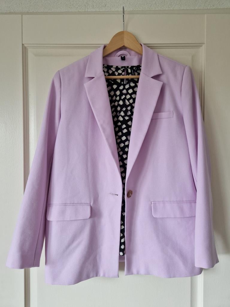 Eksept blazer lila + Vero Moda blouse - Maat L, Kleding | Dames, Jasjes, Kostuums en Pakken, Paars, Maat 42/44 (L), Ophalen of Verzenden