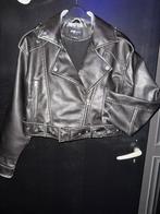 Zwarte leren jack van FB Sister maat M, Kleding | Dames, FB Sister, Ophalen of Verzenden, Zo goed als nieuw, Zwart