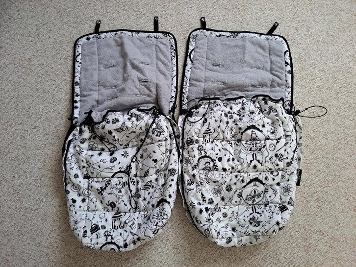 Wit met zwarte Miss Blackbirdy print Easywalker voetenzakjes, Kinderen en Baby's, Dekens, Slaapzakjes en Inbakerproducten, Gebruikt