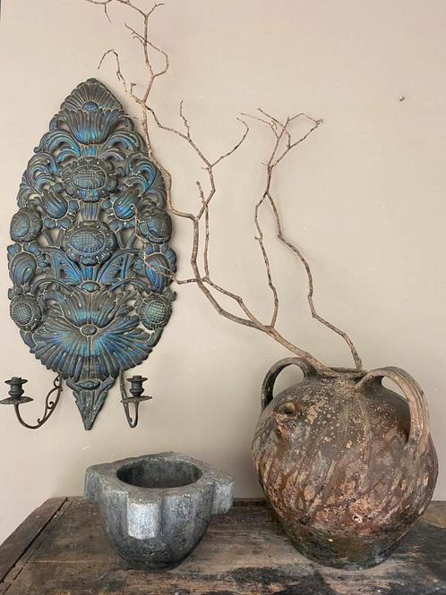 Grote 18e eeuws antiek Franse walnoot olie kruik, Antiek en Kunst, Antiek | Woonaccessoires, Ophalen of Verzenden