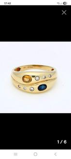 Gouden dames ring, Sieraden, Tassen en Uiterlijk, Ringen, Geel, Ophalen of Verzenden, Dame, Goud