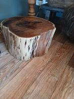 Boomstam tafel, Huis en Inrichting, Ophalen, Zo goed als nieuw, 75 m² of meer, Parket