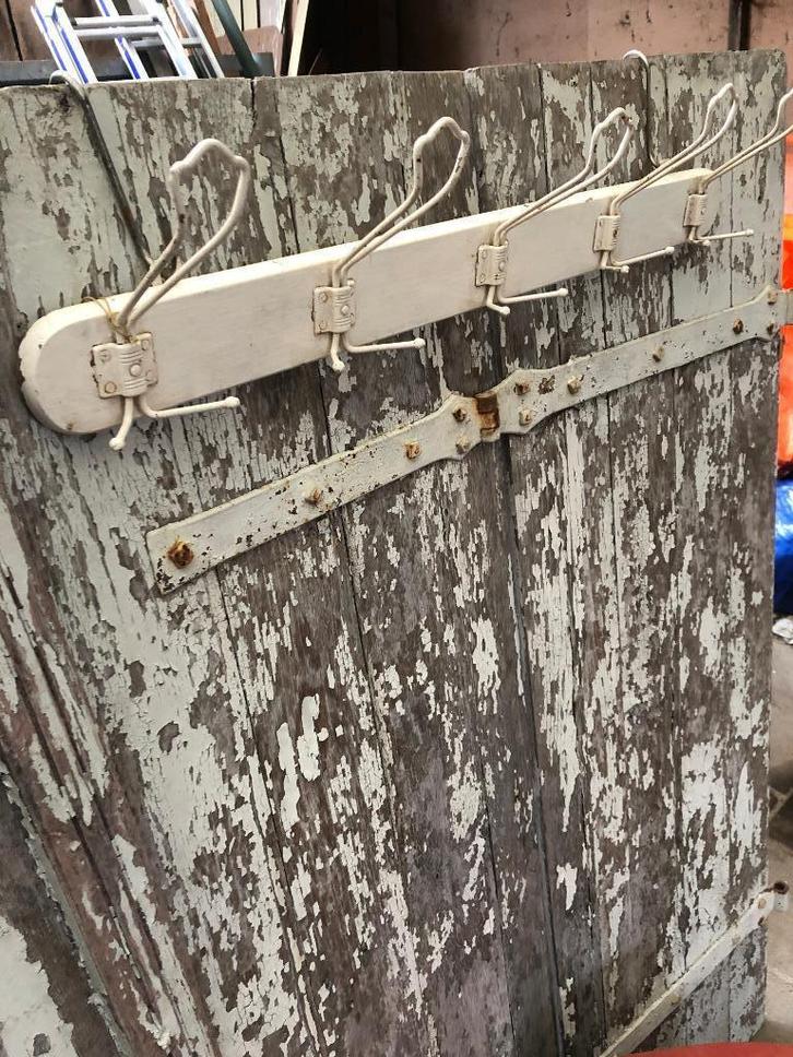 oude franse kapstok met ijzeren haken, Huis en Inrichting, Woonaccessoires | Kapstokken, Gebruikt, Wandkapstok, Minder dan 100 cm