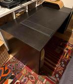 Malm bureau donker 140x75, Ophalen, Zo goed als nieuw