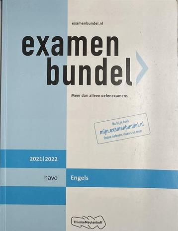 Examenbundel HAVO Engels 2021-2022 beschikbaar voor biedingen