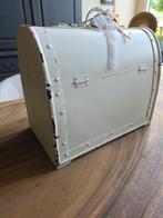 Brocante houten koffer, Antiek en Kunst, Ophalen of Verzenden